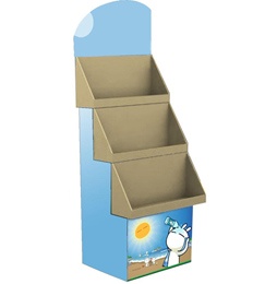 Promoting cardboard floor displays for drinks