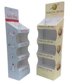 Economic floor standing displays