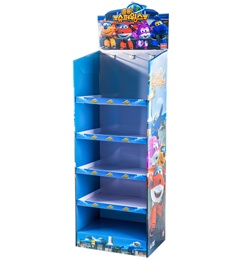 5 Shelves Shop Display With Pegs