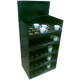 1/4 Pallet Ceramic Cups Retail Display Racks