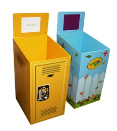 Retail Display Bins With LCD Vedio