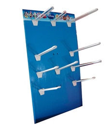Counter Top Display Board With Hanging Pegs