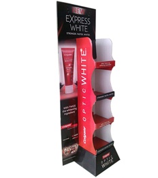 Cardboard material Makeup Store Display Fixtures