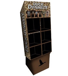 Recycled corrugated clothes display stand