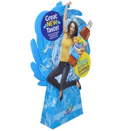 Advertising cardboard poster board