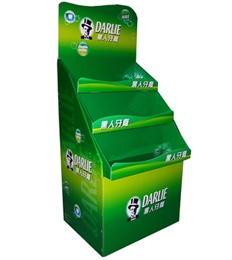Toothpastes cardboard display board