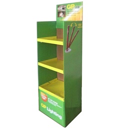 Point of sale LED lighting bulbs display stands