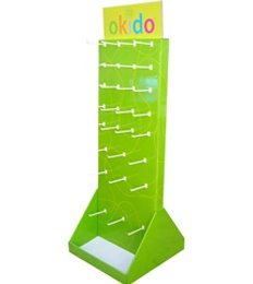 Double sides hanging pos display stands